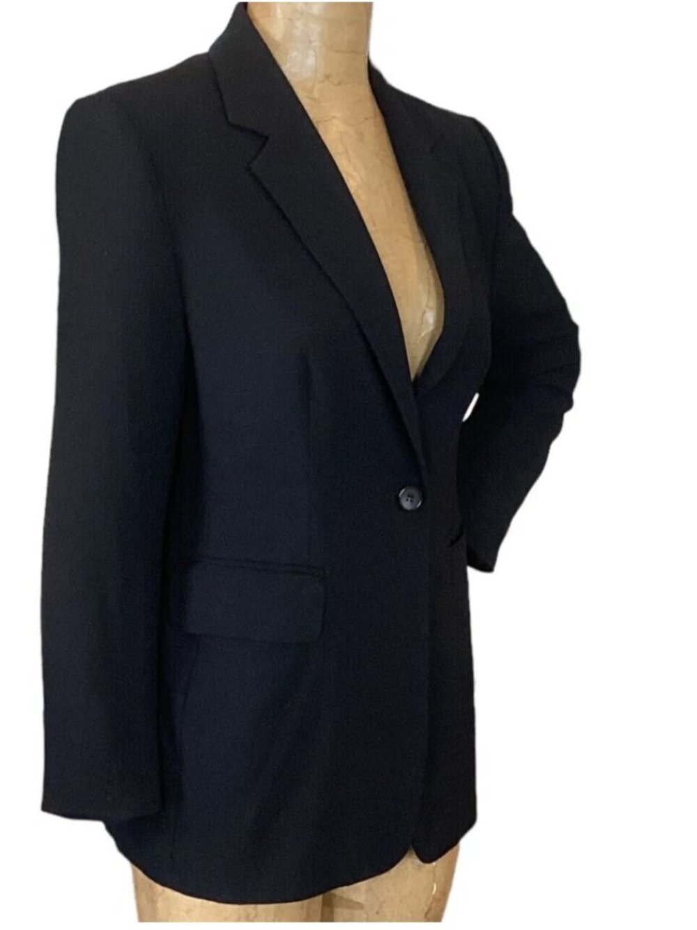 Nygard Collection Black Single Button Blazer Sz 8P #299B - Picture 4 of 11